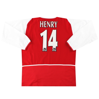 2002-04 Arsenal Nike Home Shirt Henry #14 L/S XXL