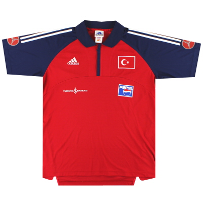 2002-04 Turkey adidas 1/4 Zip Training Shirt L