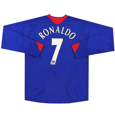 2005-06 Manchester United Nike Away Shirt Ronaldo #7 L/S L