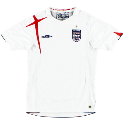 2005-07 England Umbro Home Shirt M.Boys