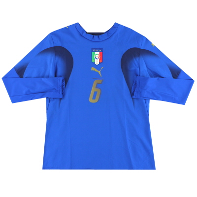 2006-07 Italy Player Issue Home Shirt #6 L/S Women's 14