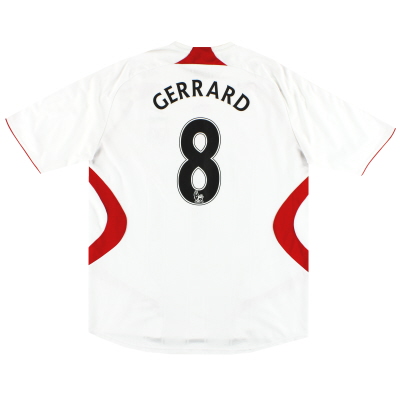 2007-08 Liverpool adidas Away Shirt Gerrard #8 XXL