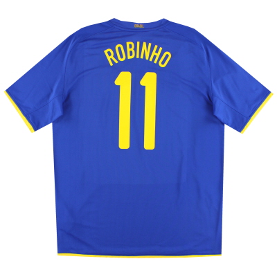 2010/11 Brazil Home Jersey #10 Ronaldinho Large Nike World Cup Brasil NEW