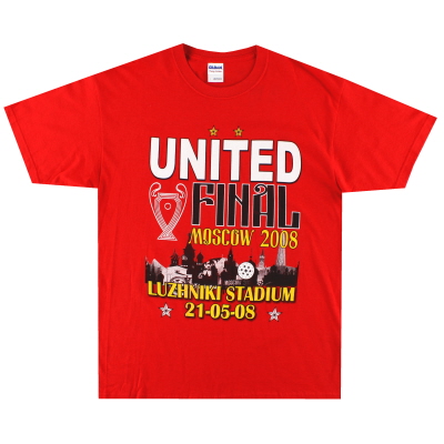 2008 Manchester United Champions League Final Tee L