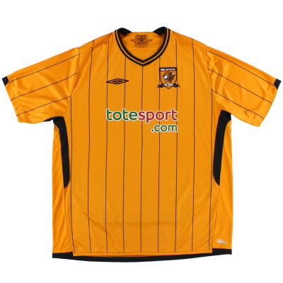 Hull City Home football shirt 2009 - 2010. Sponsored by Totesport.com