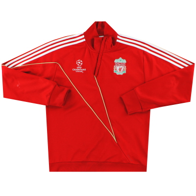 2009-10 Liverpool adidas Champions League 1/4 Zip Top L