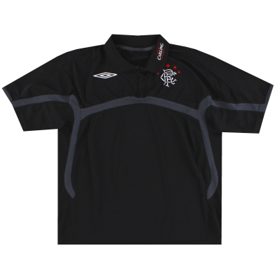 2009-10 Rangers Umbro 1/4 Zip Polo Shirt L