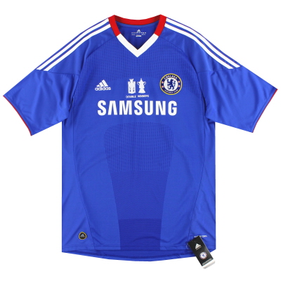 2010-11 Chelsea adidas 'Double Winners' Home Shirt *w/tags* L