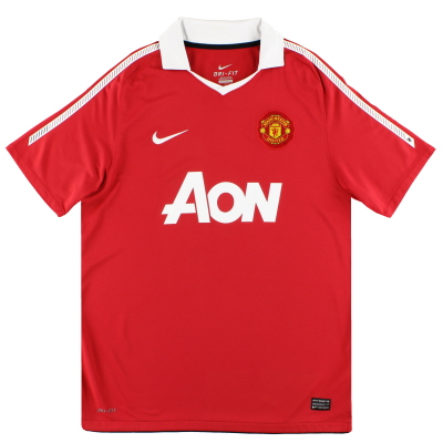 Manchester United Jersey 2010 2011 Long Sleeve SMALL Shirt Nike 382996-623  ig93