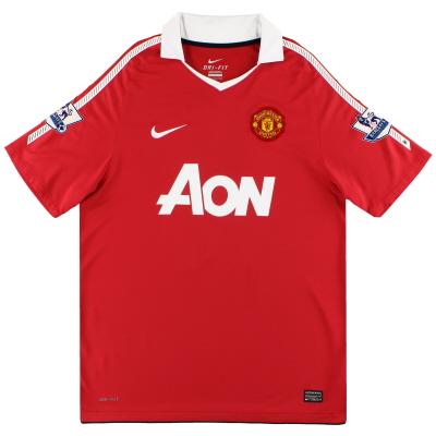 2010-11 Manchester United Nike Home Shirt S