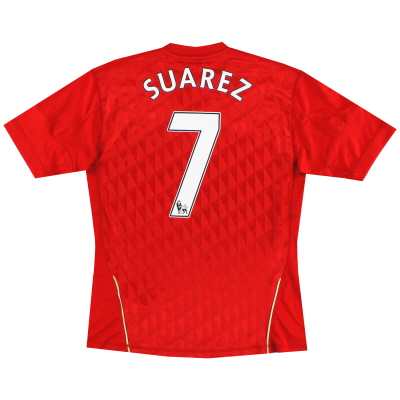 2010-12 Liverpool adidas Womens Home Shirt Suarez #7 M