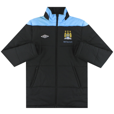 2010-12 Manchester City Umbro Padded Bench Coat M