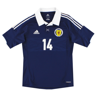 2011-13 Scotland adidas Player Issue Home Shirt #14 M