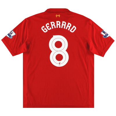 2012-13 Liverpool Warrior Home Shirt Gerrard #8