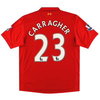 2012-13 Liverpool Warrior Home Shirt Carragher #23 L