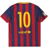 2013-14 Barcelona Nike Home Shirt #10 L