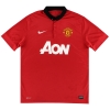 2013-14 Manchester United Nike Home Shirt Champions #20 L 