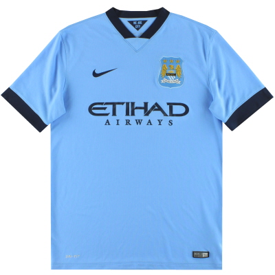 2014-15 Manchester City Nike Home Shirt L