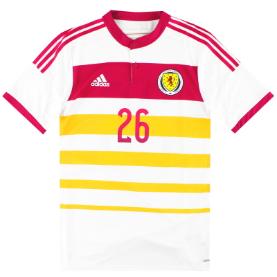 2014-15 Scotland adidas Player Issue adizero Away Shirt #26 *As New* L