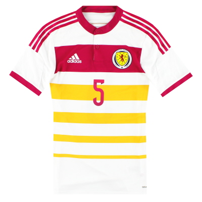 2014-15 Scotland adidas Player Issue adizero Away Shirt #5 *As New* S