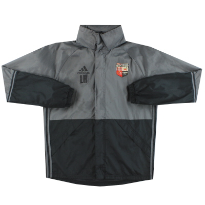 2015-16 Brentford adidas Staff Issue Training Jacket 'LH' M