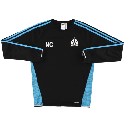 2015-16 Olympique Marseille adidas Staff Issue Sweatshirt M