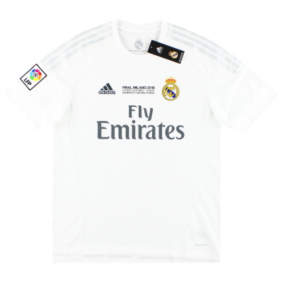 2015-16 Real Madrid adidas 'CL Final' Home Shirt *w/tags* L