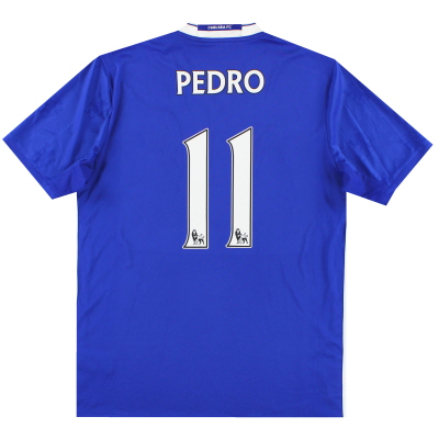 2016-17 Chelsea adidas Home Shirt Pedro #11 L 