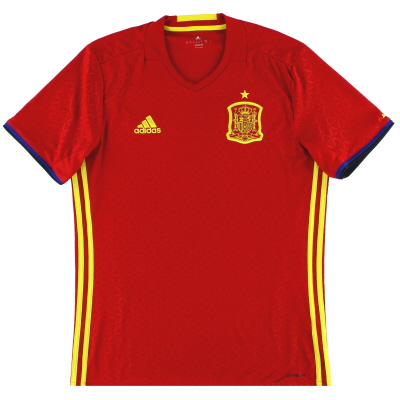 2016-17 Spain adidas Home Shirt L