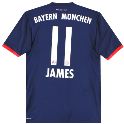 2017-18 Bayern Munich adidas Away Shirt James #11 S