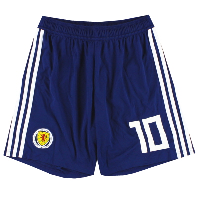2017-18 Scotland adidas Player Issue Home Shorts #10 *As New* M