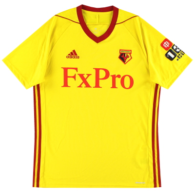 2017-18 Watford adidas Home Shirt L