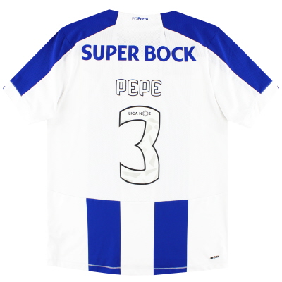 2019-20 Porto New Balance Home Shirt Pepe #3 L