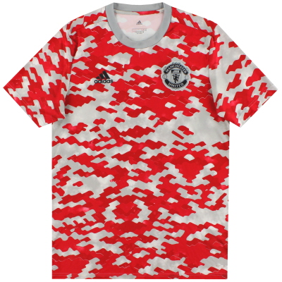 2021-22 Manchester United adidas Warm-Up Shirt L