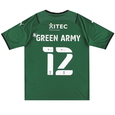 2021-22 Plymouth Puma Home Shirt Green Army #12 *Mint* XL