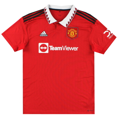 2022-23 Manchester United adidas Home Shirt *Mint* L