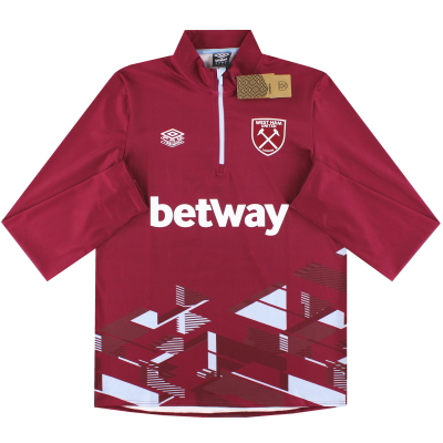 2023-24 West Ham Umbro 1/4 Zip Warm Up Top *w/tags* 