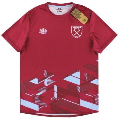 2023-24 West Ham Umbro Warm Up Shirt *BNIB 